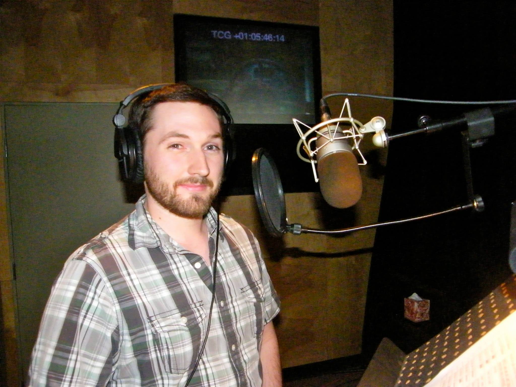 Recording Session in Booth at Bang Zoom!
